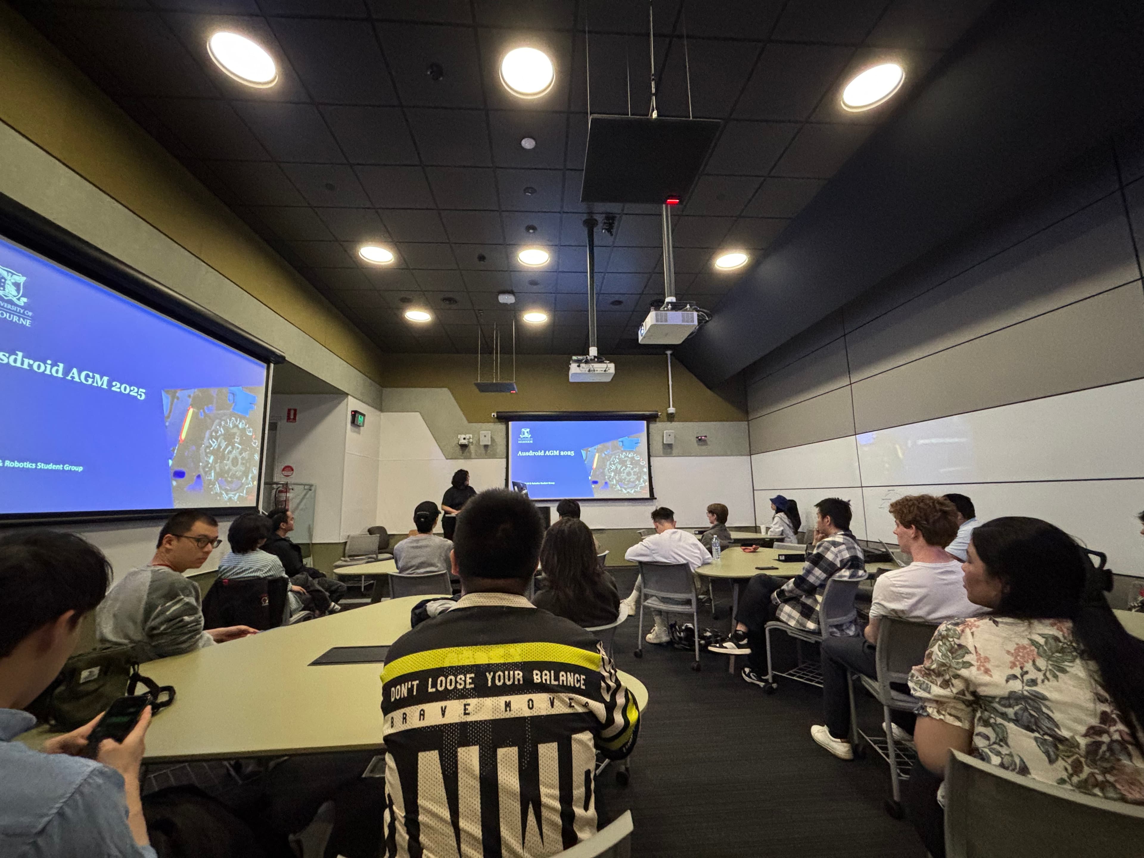 Attendees seated in a lecture theatre at Ausdroid’s November 2025 workshop